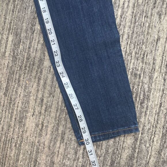 True Religion Womens Size 27 Halle Mid Rise Super Skinny Denim Jeans Blue - Picture 11 of 11